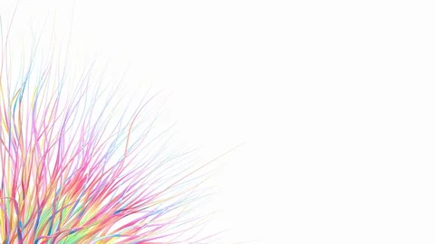 Colorful sprouts on white Stock Footage 128733166