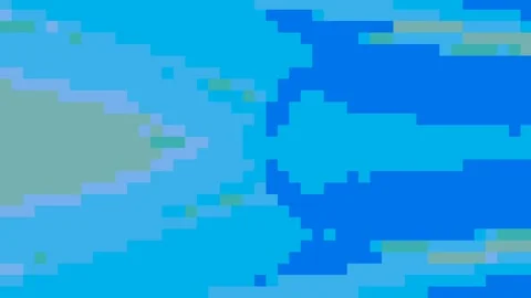 Colorful square 8 bit pixel background, pixel cube Stock Footage 136959211