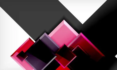 Colorful square and rectangle blocks background Stock Illustration