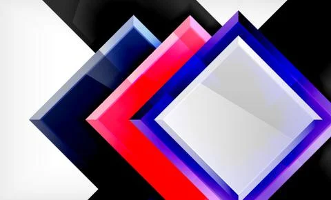 Colorful square and rectangle blocks background Stock Illustration