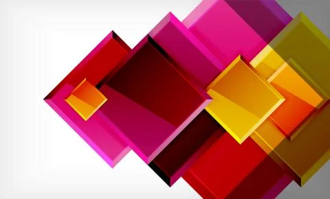 Colorful square and rectangle blocks background 库存插图