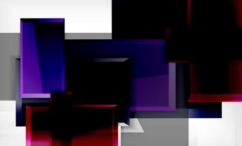 Colorful square and rectangle blocks background Stock Illustration