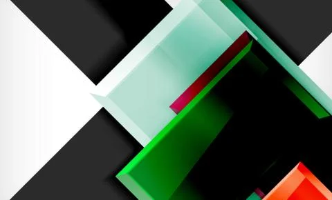 Colorful square and rectangle blocks background 库存插图