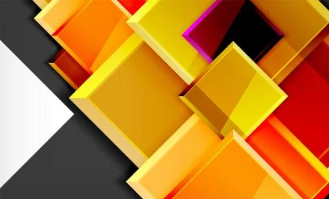 Colorful square and rectangle blocks background 스톡 일러스트