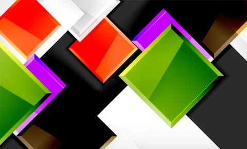 Colorful square and rectangle blocks background 스톡 일러스트