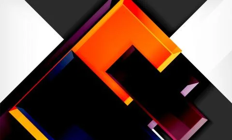 Colorful square and rectangle blocks background Stock Illustration