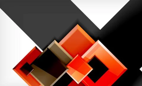 Colorful square and rectangle blocks background Stock Illustration