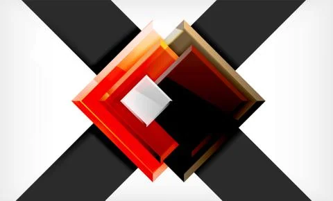 Colorful square and rectangle blocks background Stock Illustration