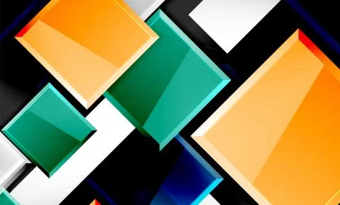 Colorful square and rectangle blocks background 스톡 일러스트