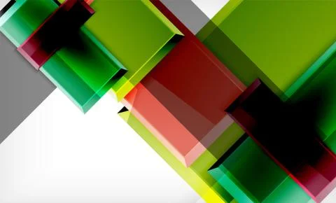 Colorful square and rectangle blocks background Stock Illustration