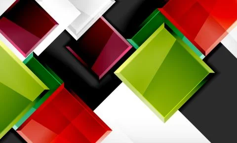 Colorful square and rectangle blocks background 스톡 일러스트