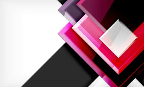 Colorful square and rectangle blocks background Illustrazione stock