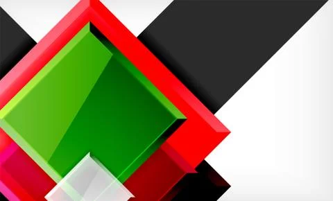 Colorful square and rectangle blocks background Stock Illustration