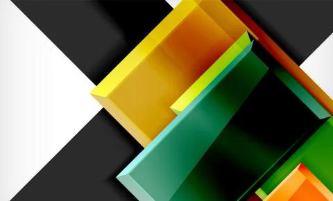 Colorful square and rectangle blocks background 스톡 일러스트