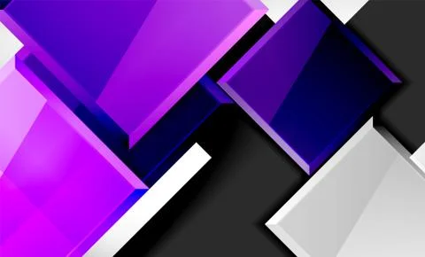 Colorful square and rectangle blocks background Stock Illustration