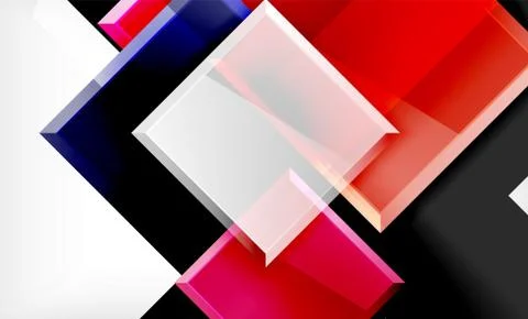 Colorful square and rectangle blocks background Stock Illustration