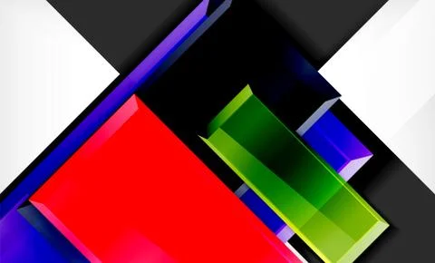 Colorful square and rectangle blocks background Stock Illustration