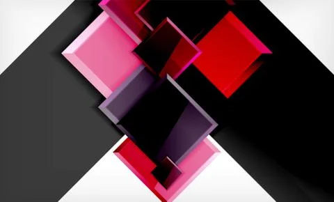 Colorful square and rectangle blocks background Illustrazione stock