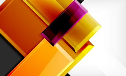 Colorful square and rectangle blocks background Stock Illustration