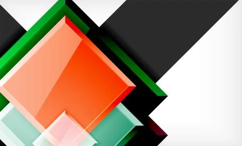 Colorful square and rectangle blocks background Stock Illustration