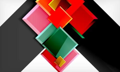 Colorful square and rectangle blocks background 스톡 일러스트