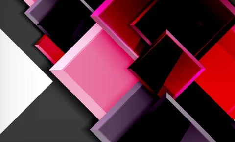 Colorful square and rectangle blocks background Stock Illustration