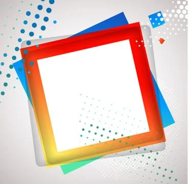 Colorful Square blank background Stock Illustration