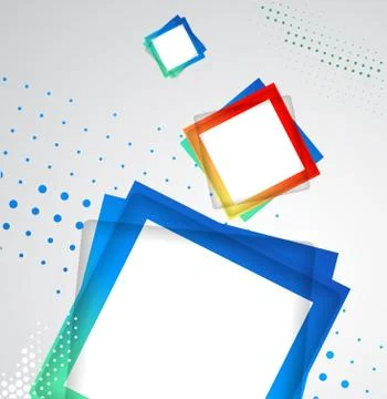 Colorful Square blank background Stock Illustration