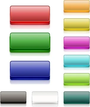 Colorful square buttons blank イラスト素材