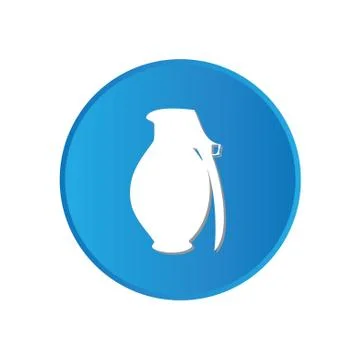 Colorful square buttons for website or app - grenade イラスト素材