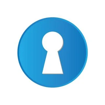Colorful square buttons for website or app - keyhole イラスト素材