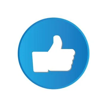 Colorful square buttons for website or app - thumbs up Stock Illustration