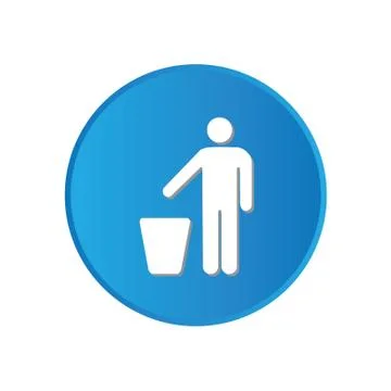 Colorful square buttons for website or app - recycling Stock Illustration