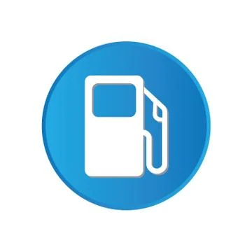 Colorful square buttons for website or app - petrol pump Stock Illustration