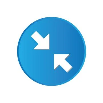 Colorful square buttons for website or app - pinch tool Ilustração Stock