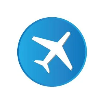 Colorful square buttons for website or app - plane イラスト素材