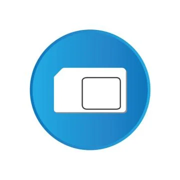 Colorful square buttons for website or app - sim card イラスト素材