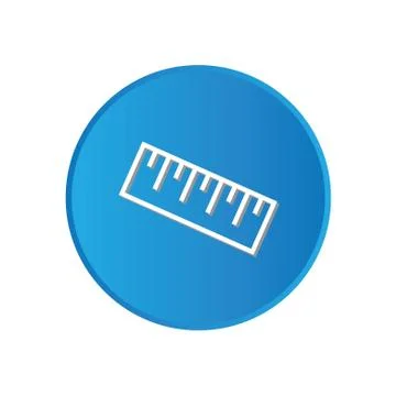 Colorful square buttons for website or app - ruler Stock Illustration