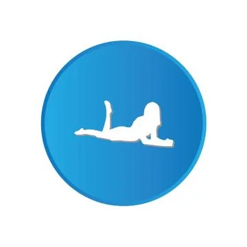 Colorful square buttons for website or app - sexy woman Stock Illustration