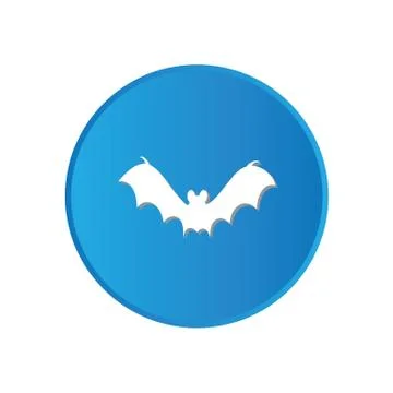 Colorful square buttons for website or app - bat Stock Illustration