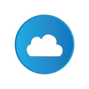 Colorful square buttons for website or app - cloud Stock Illustration