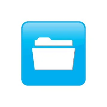 Colorful square buttons for website or app - folder Stock Illustration
