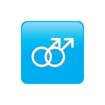 Colorful square buttons for website or app - gay Stock Illustration