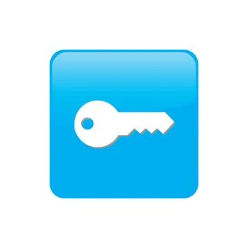 Colorful square buttons for website or app - key 스톡 일러스트