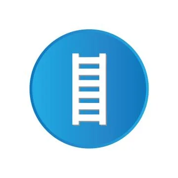 Colorful square buttons for website or app - ladder Stock Illustration