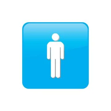 Colorful square buttons for website or app - man イラスト素材