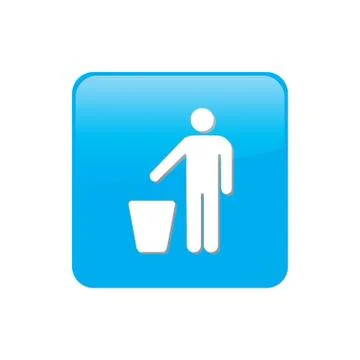 Colorful square buttons for website or app - bin イラスト素材
