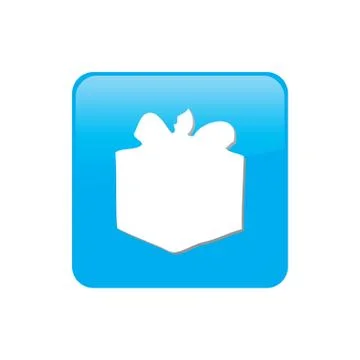 Colorful square buttons for website or app - present 스톡 일러스트