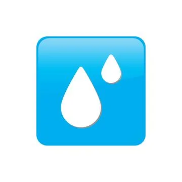 Colorful square buttons for website or app - raindrop イラスト素材