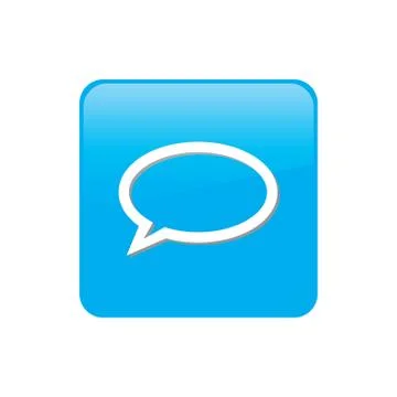 Colorful square buttons for website or app - speech bubble イラスト素材